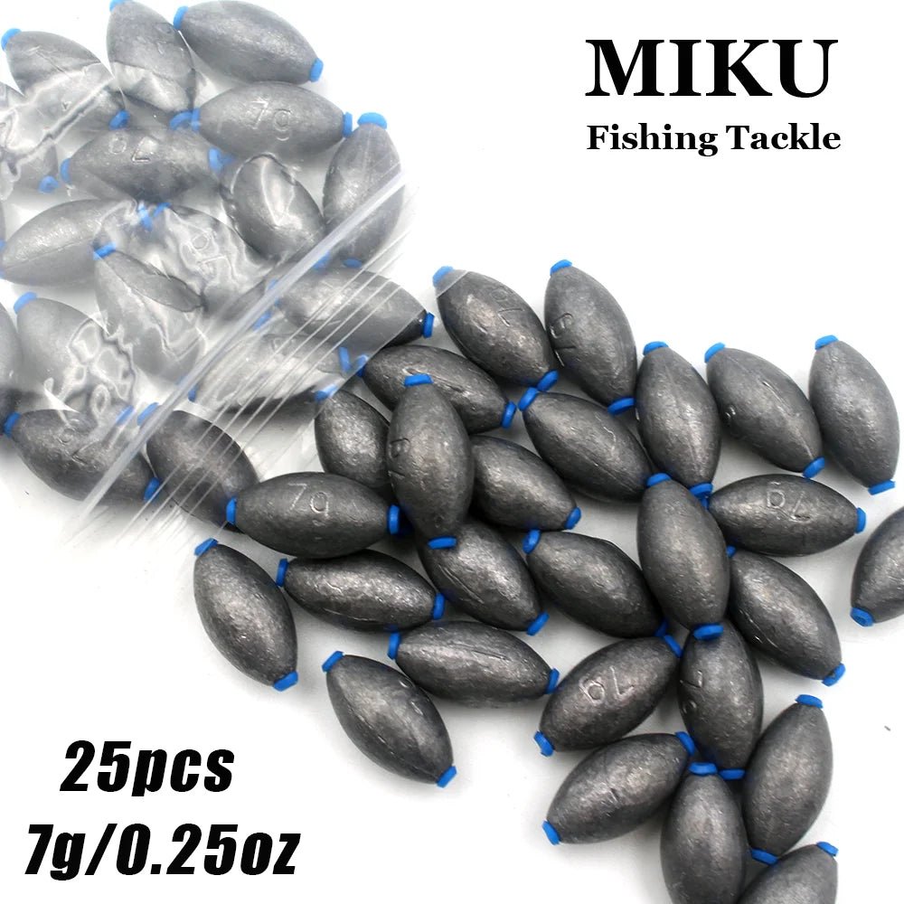 25pcs Carbon Black Egg weights