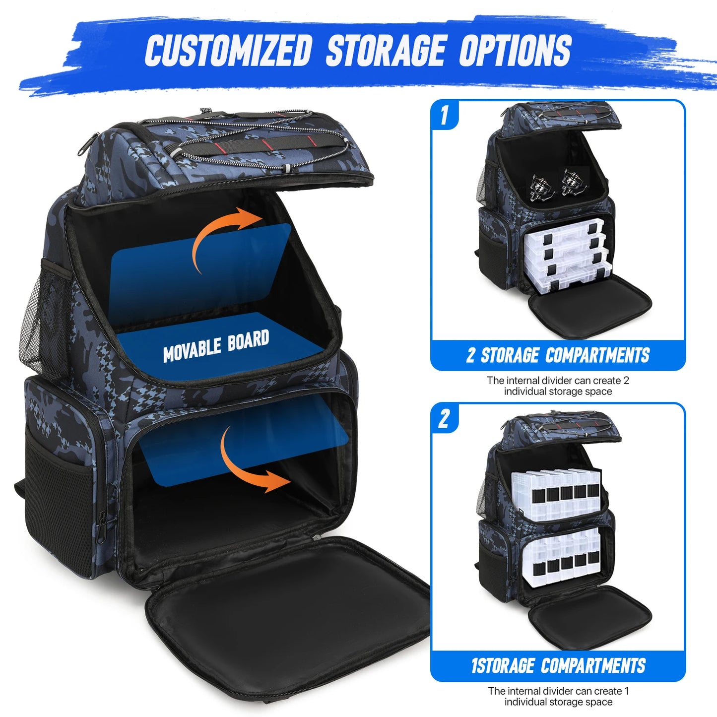 Fishing Backpack With Cooler Pouch