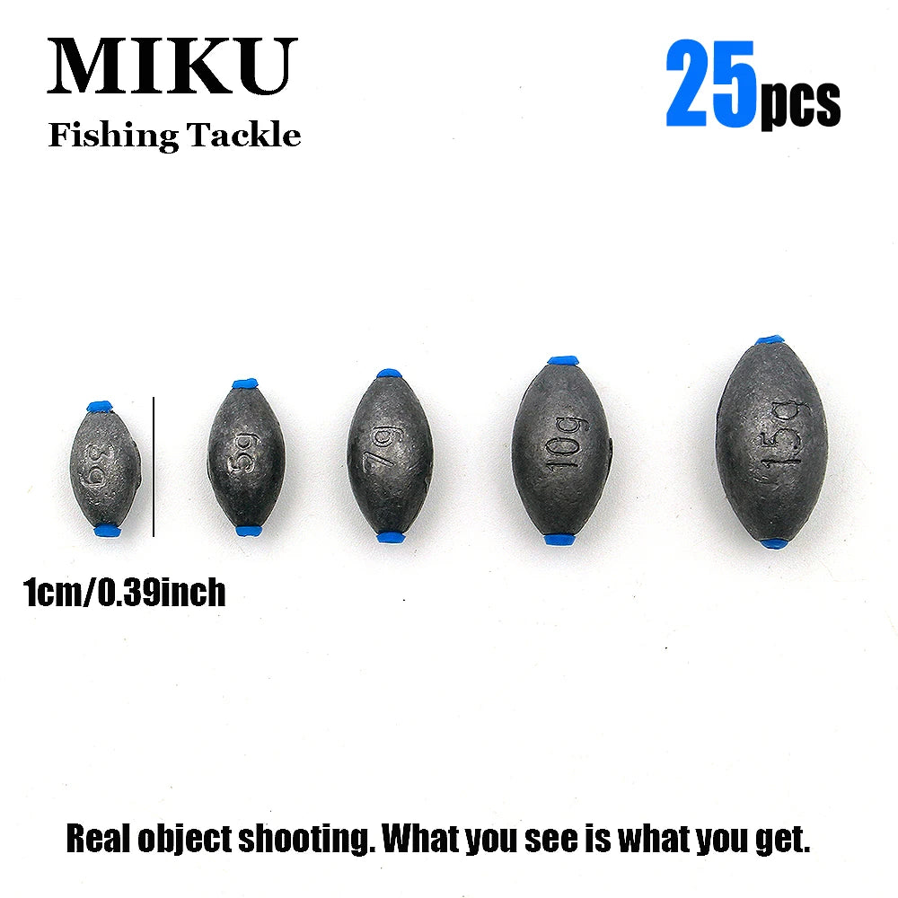 25pcs Carbon Black Egg weights