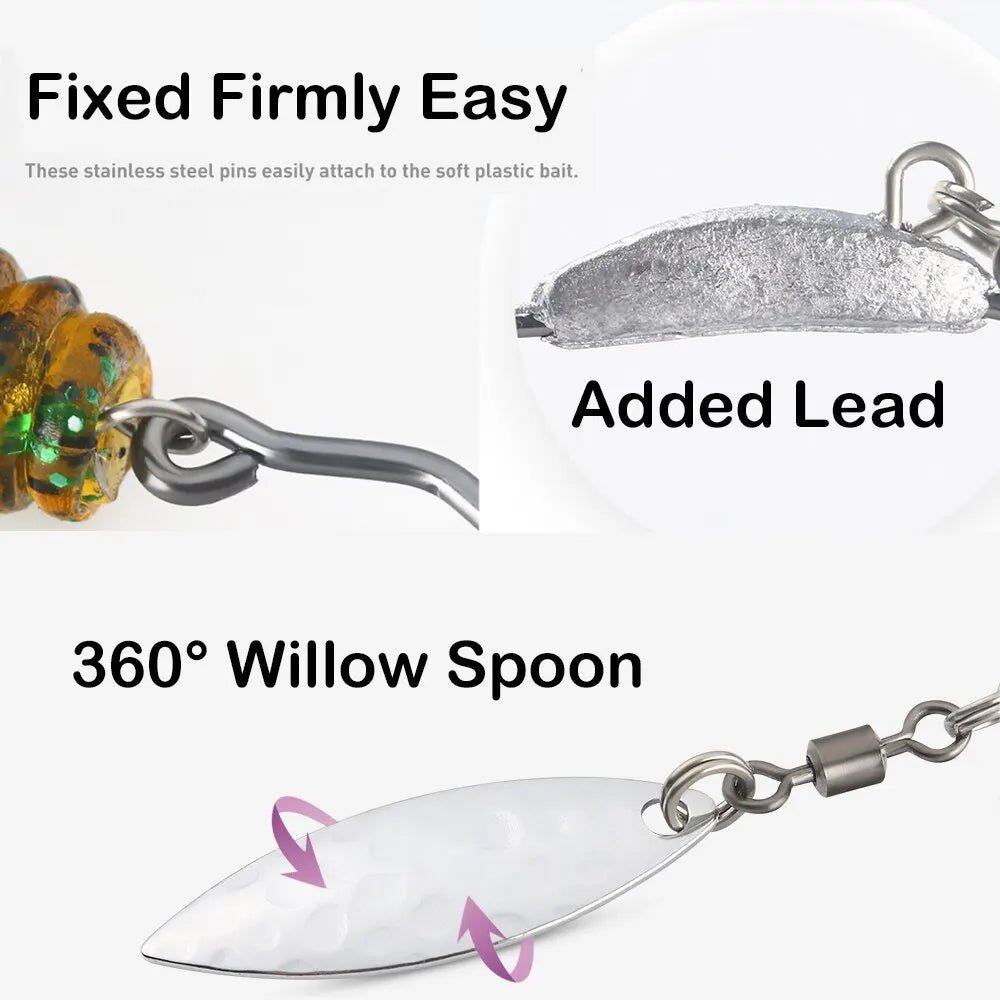 Jig Head Fish Hook With Spin Lock