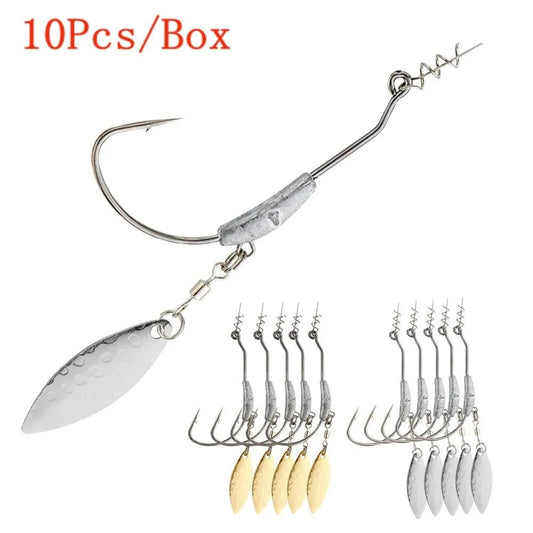 Jig Head Fish Hook With Spin Lock