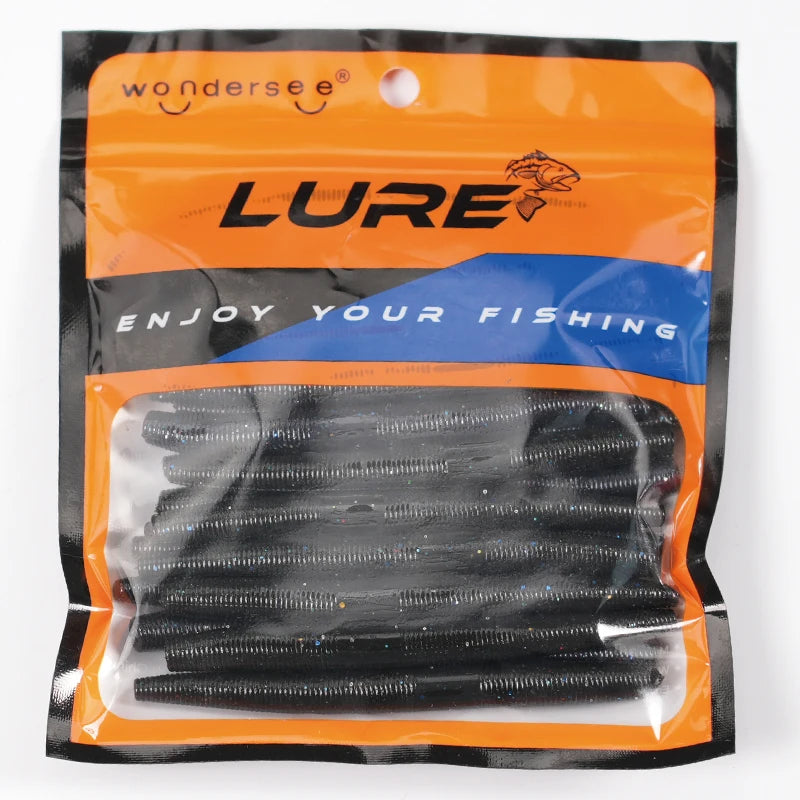 10-20pcs 10cm Straight Worm