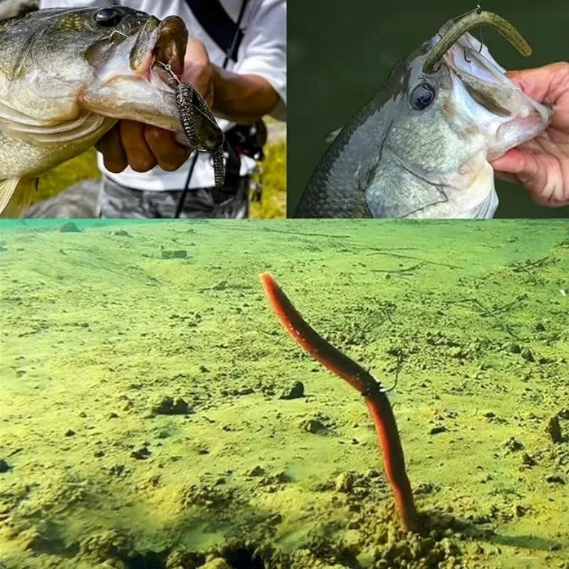 10-20pcs 10cm Straight Worm