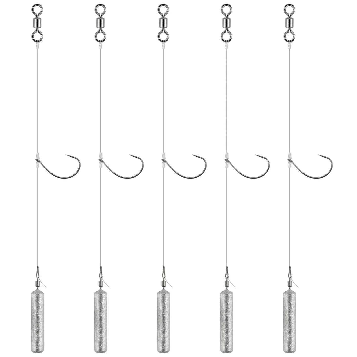 5pcs Drop Shot Rig
