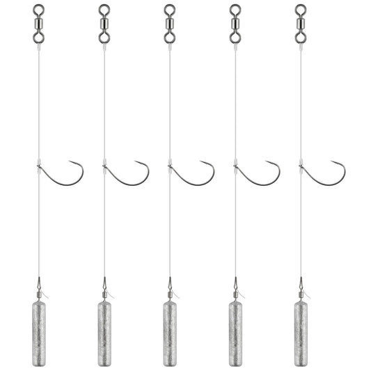 5pcs Drop Shot Rig