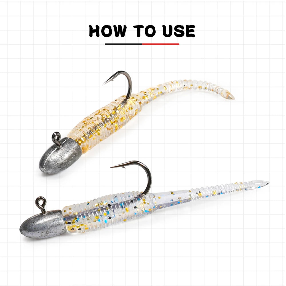Nightlight Worm Ice Jig