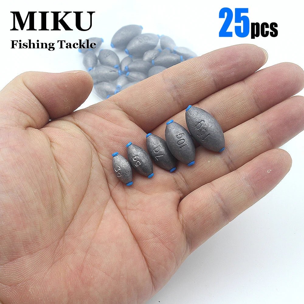 25pcs Carbon Black Egg weights