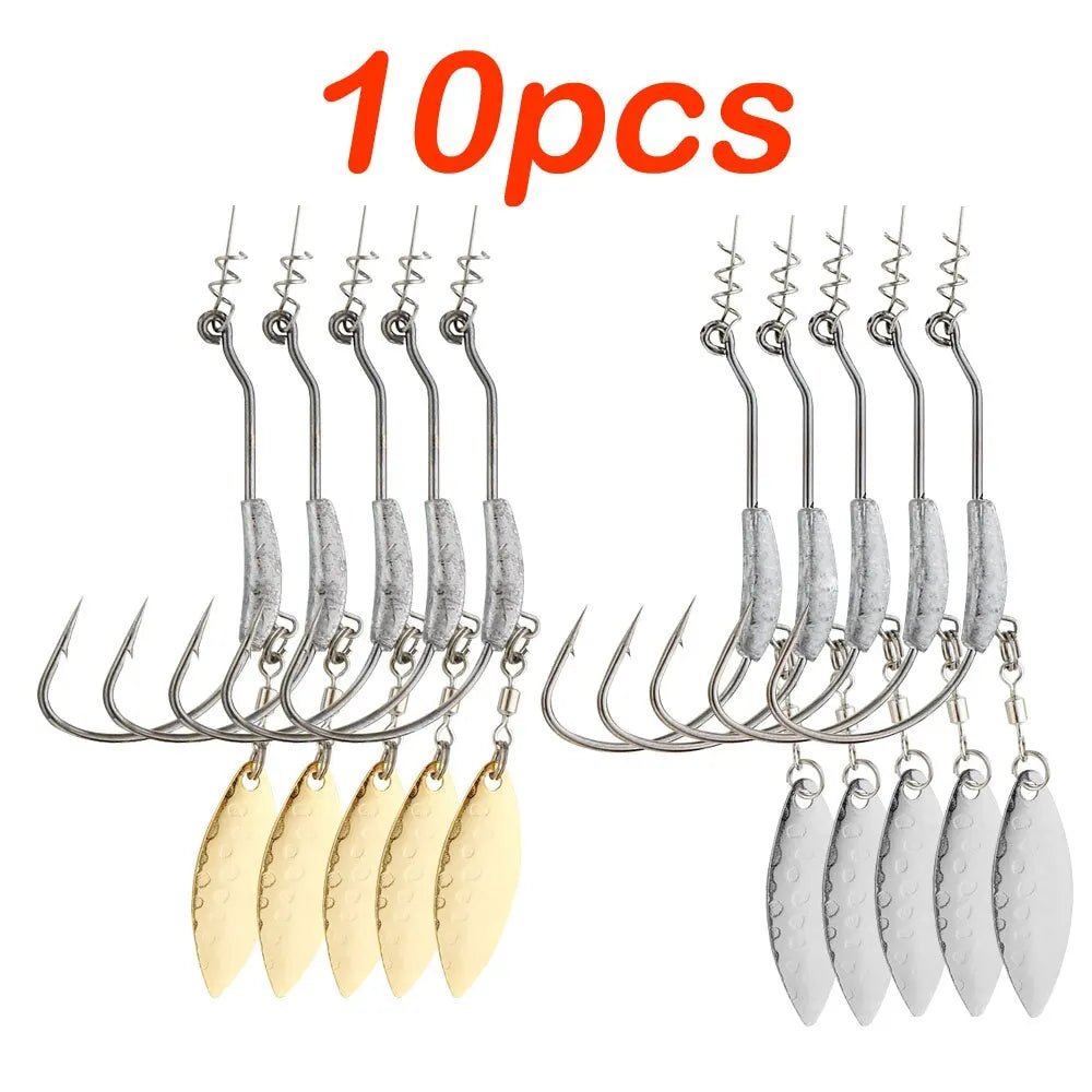 Jig Head Fish Hook With Spin Lock