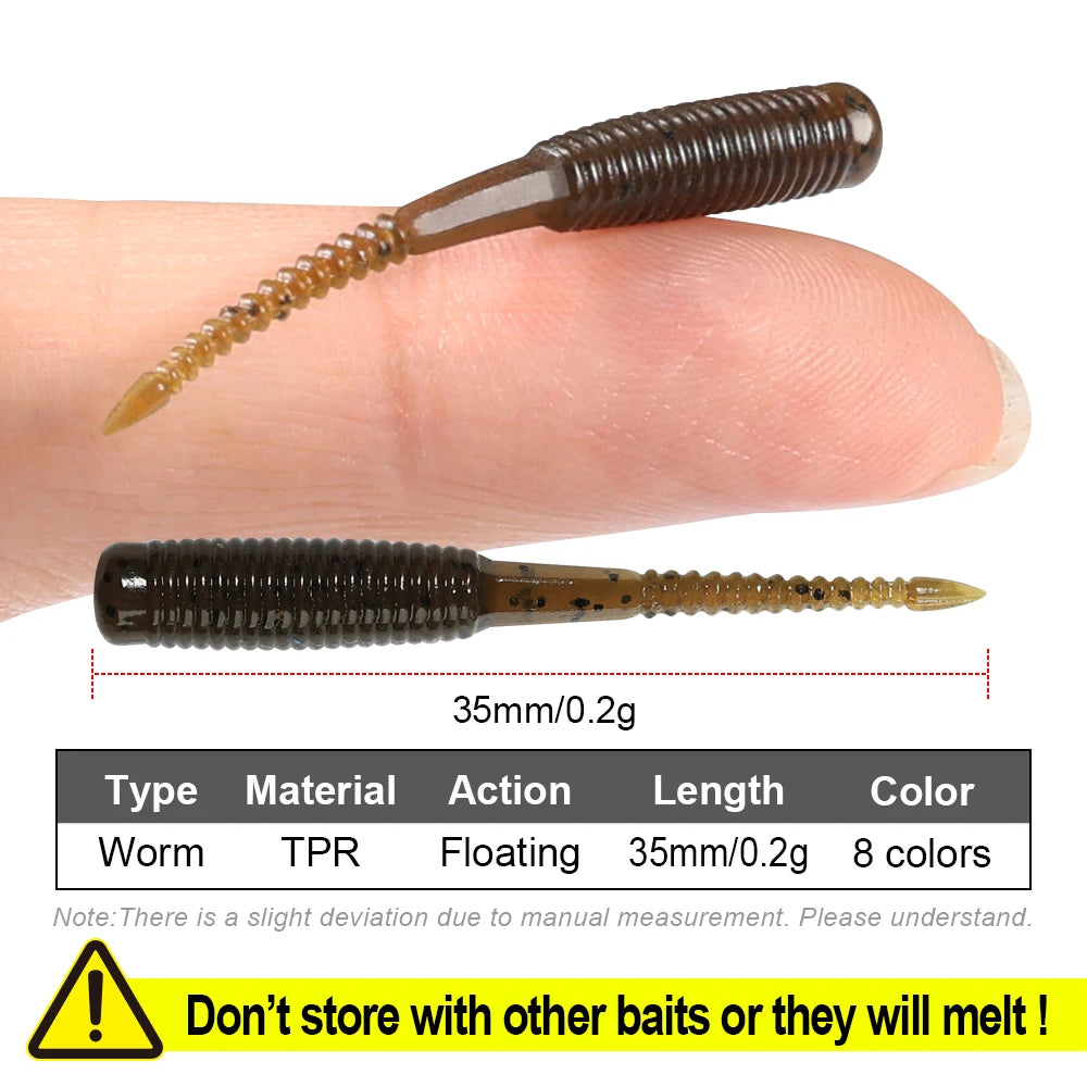 Nightlight Worm Ice Jig