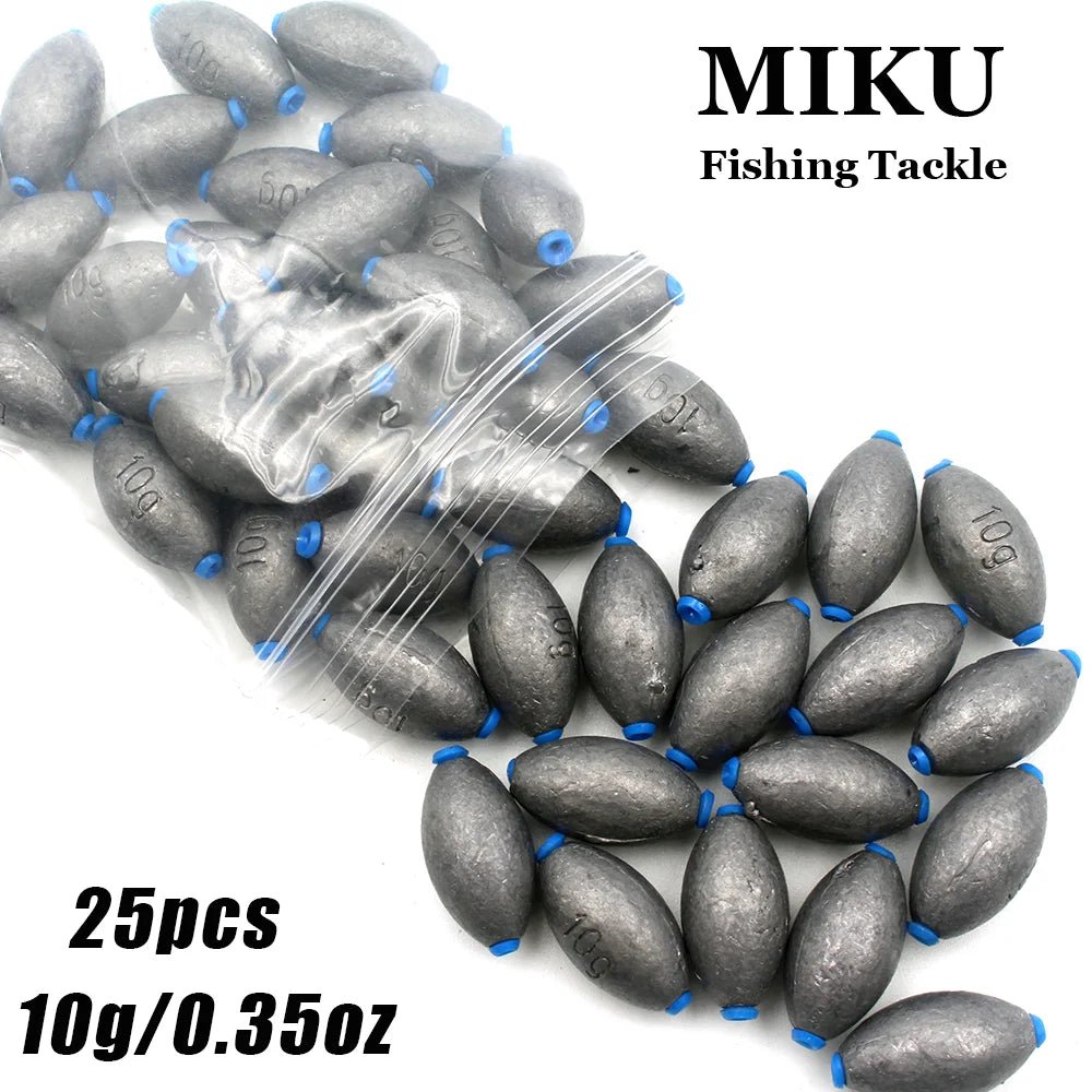 25pcs Carbon Black Egg weights