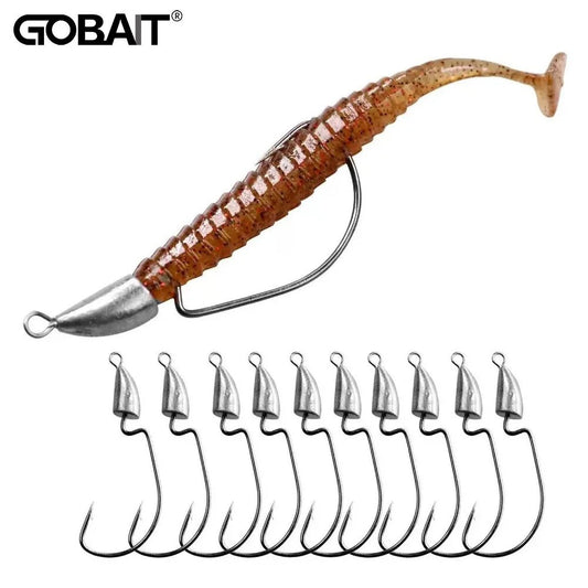 10PCS Metal Jig Head Hook