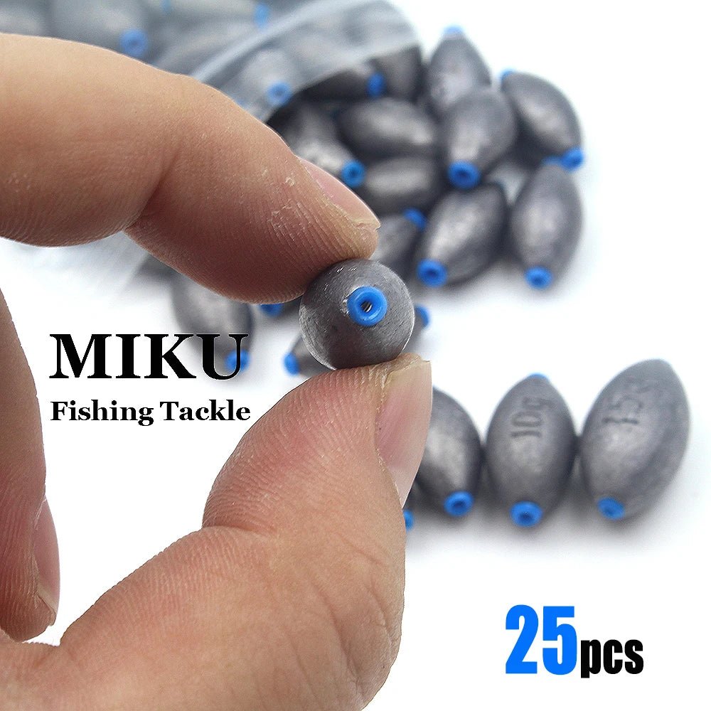 25pcs Carbon Black Egg weights