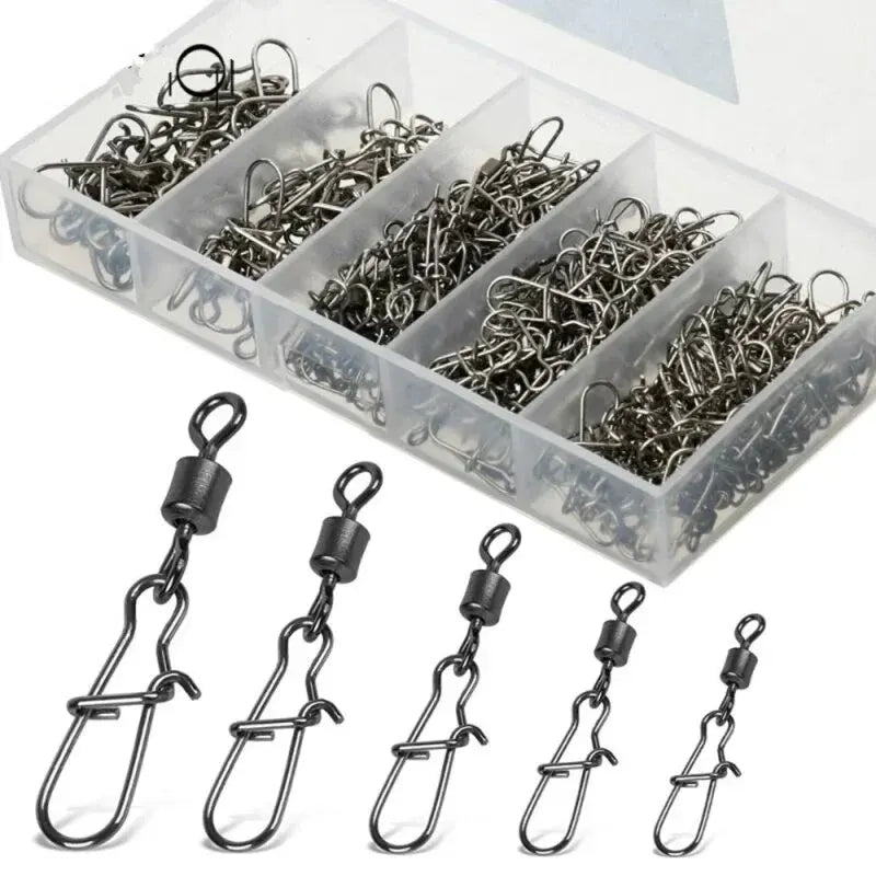 50pc Stainless Swivel with Snap clip