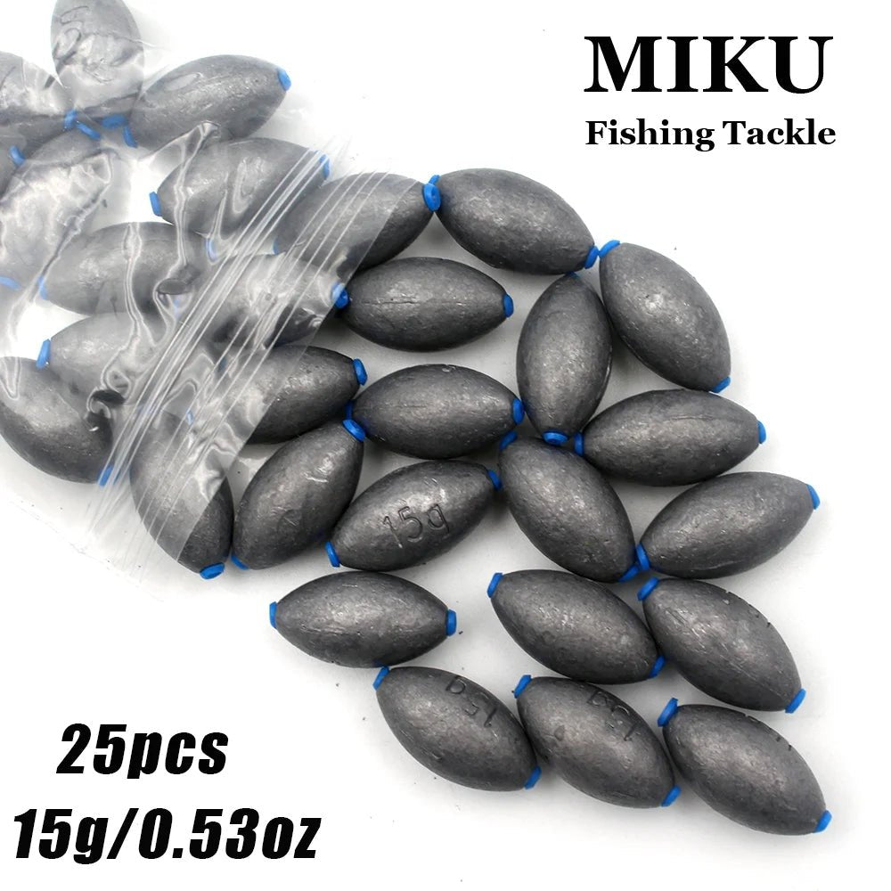 25pcs Carbon Black Egg weights