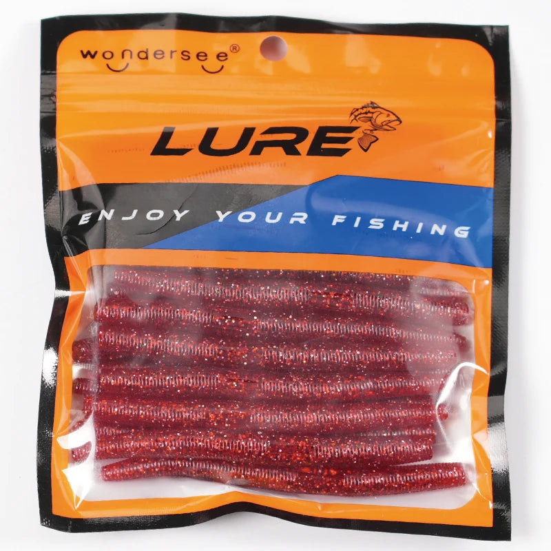 10-20pcs 10cm Straight Worm