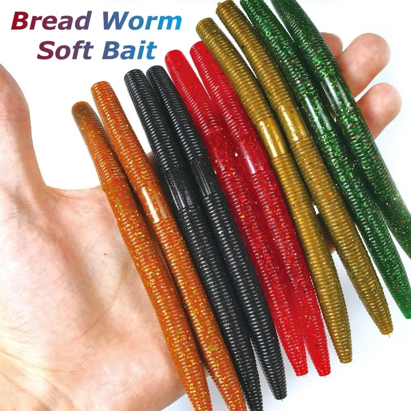 10-20pcs 10cm Straight Worm