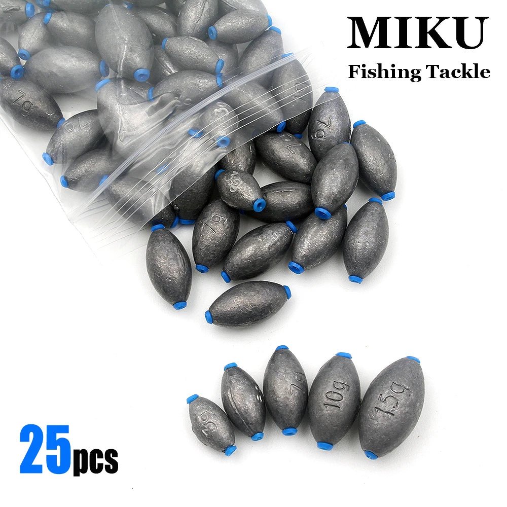 25pcs Carbon Black Egg weights