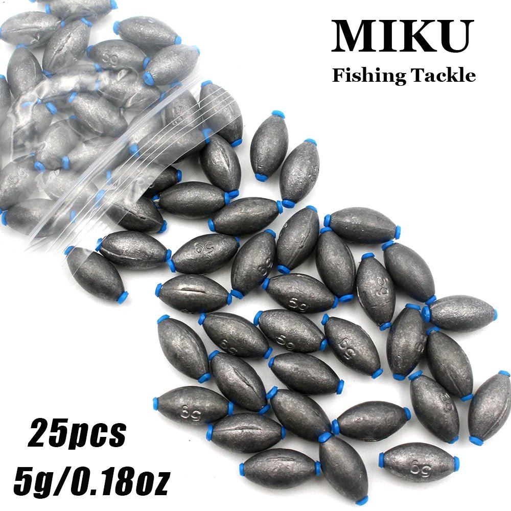 25pcs Carbon Black Egg weights